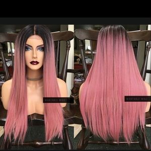 Pink Ombré Lace Front Wig